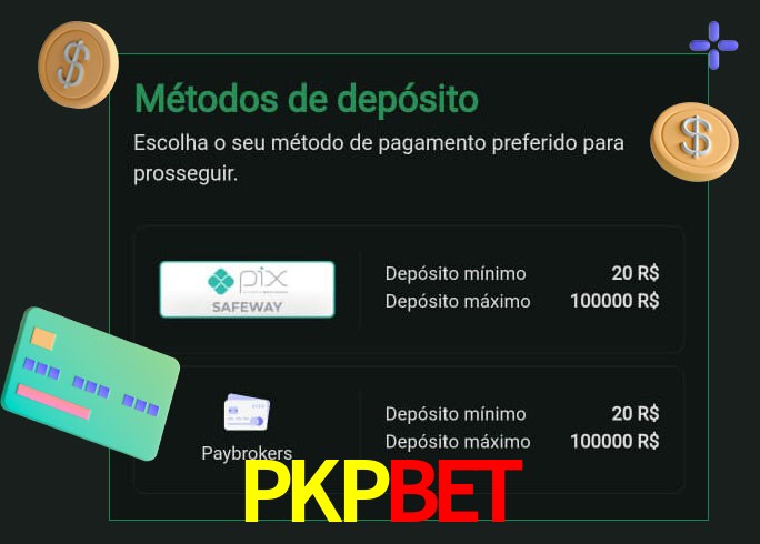 O cassino PKPBET oferece uma grande variedade de métodos de pagamento